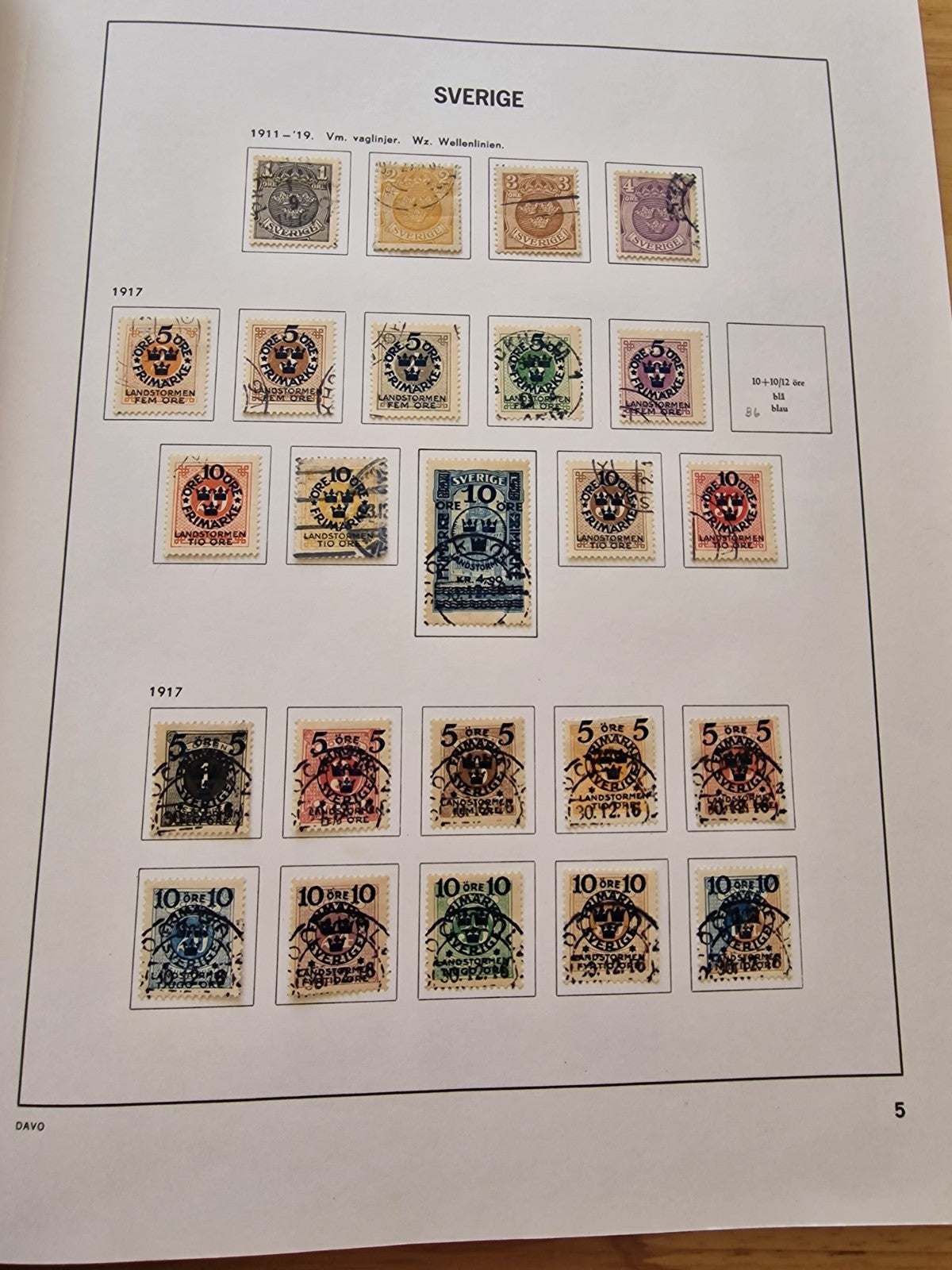 Sweden Superb Used Collection to 1969 in Davo Album Very High Cat Value