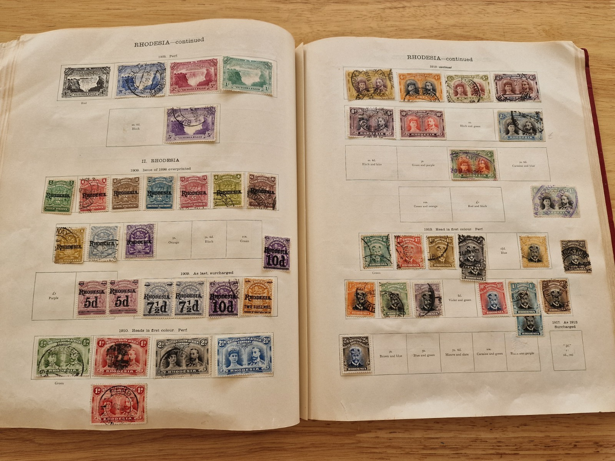 Valuable British Commonwealth Stamp Collection in New Ideal Album Massive CV