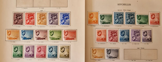 Seychelles KGVI 1938-49 Set (Chalk Papers) Mint Cat £1,087.75