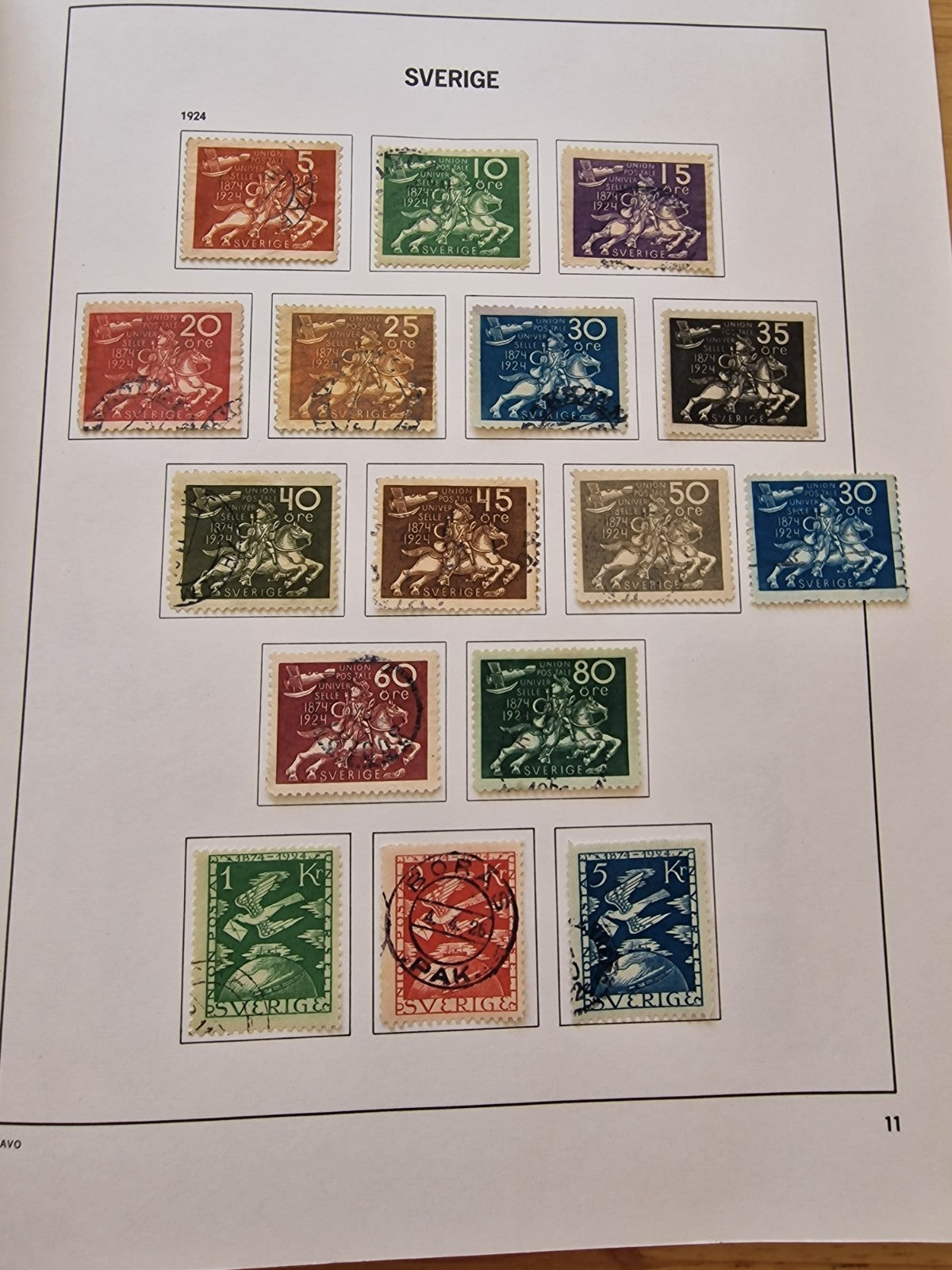 Sweden Superb Used Collection to 1969 in Davo Album Very High Cat Value