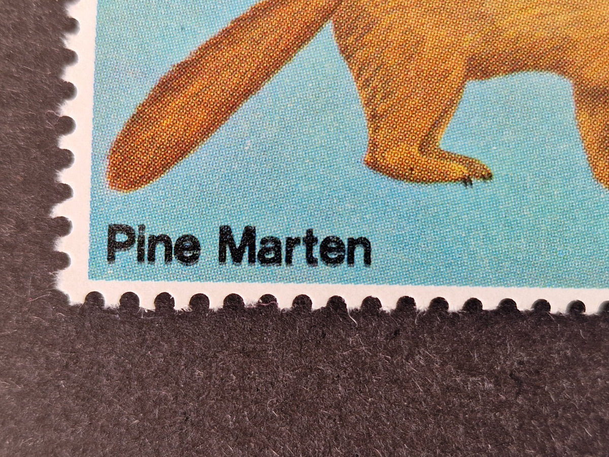 St. Kilda  1969 National Trust Pine Marten 4/- Black Printed Double ERROR