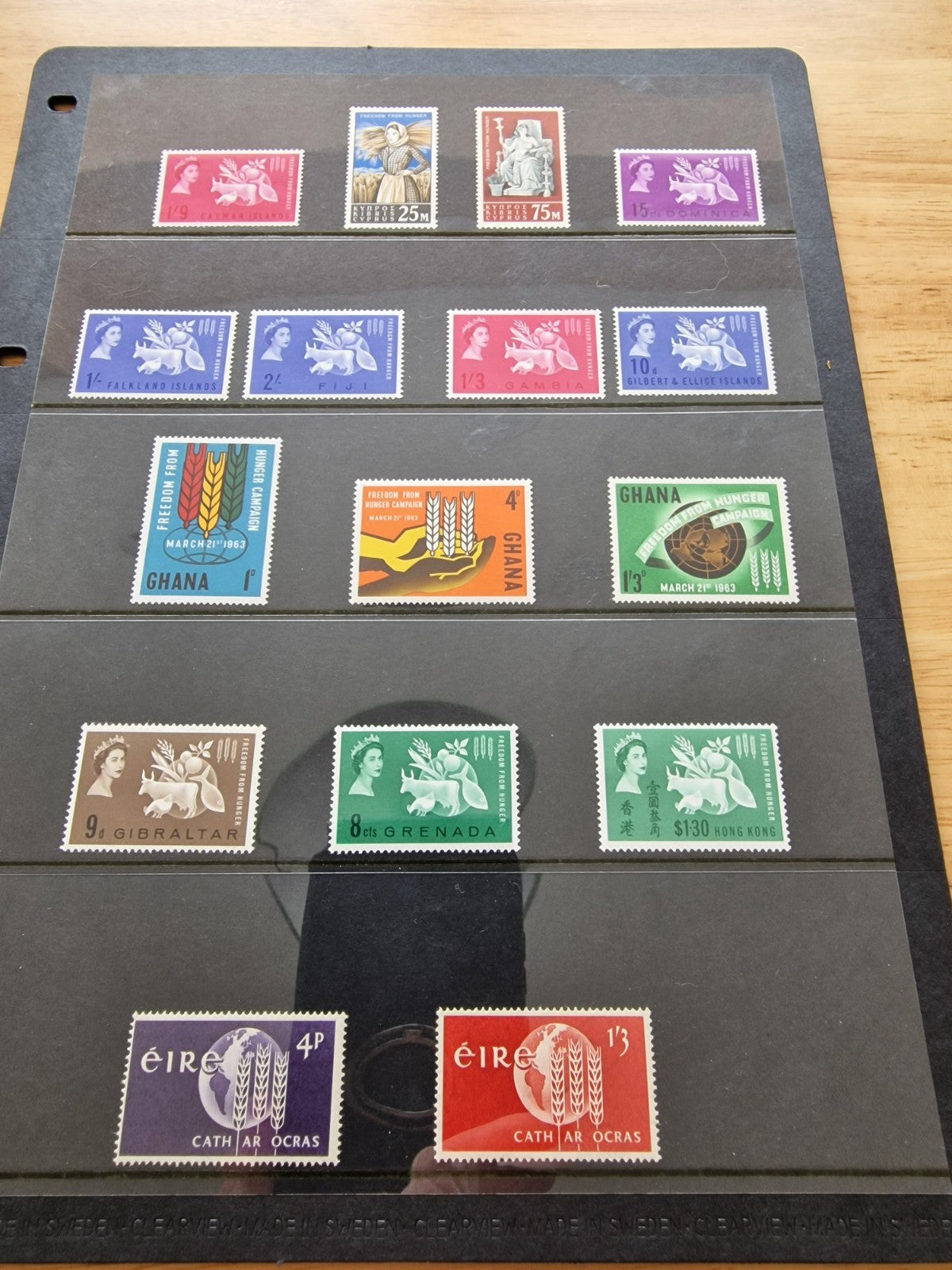 1963 Freedom from Hunger Omnibus Complete Set of 77 Stamps Fine MLH