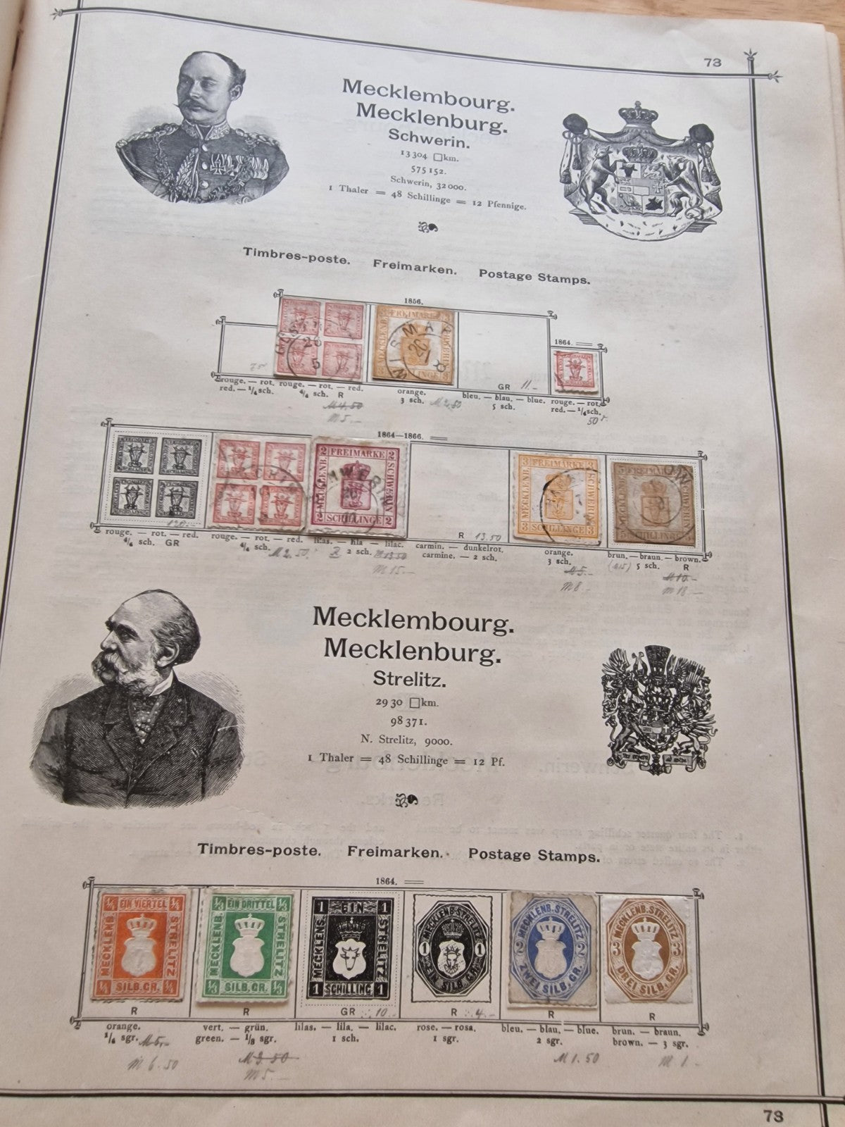 Valuable Stamp Collection in Ornate Old Schwaneberger Album Huge Cat Value