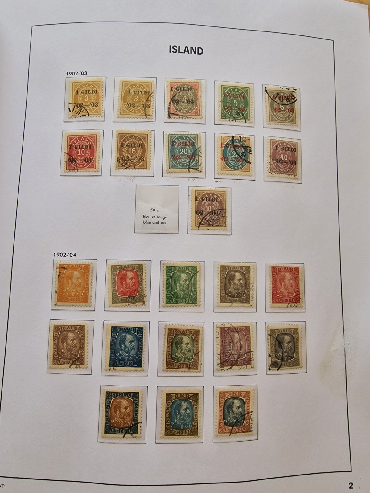 Valuable Iceland Superb Used Collection to 1989 in Davo Album