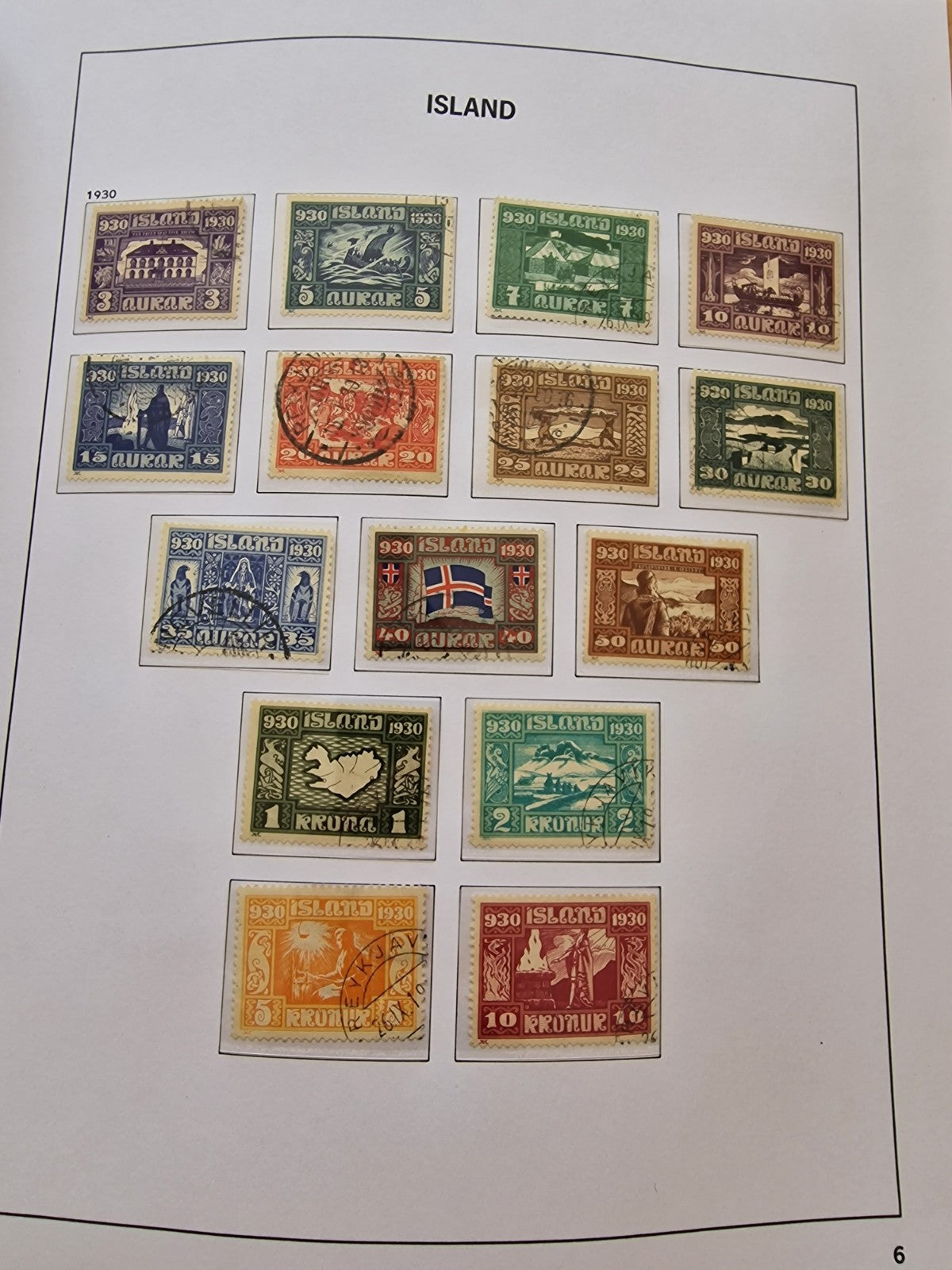 Valuable Iceland Superb Used Collection to 1989 in Davo Album