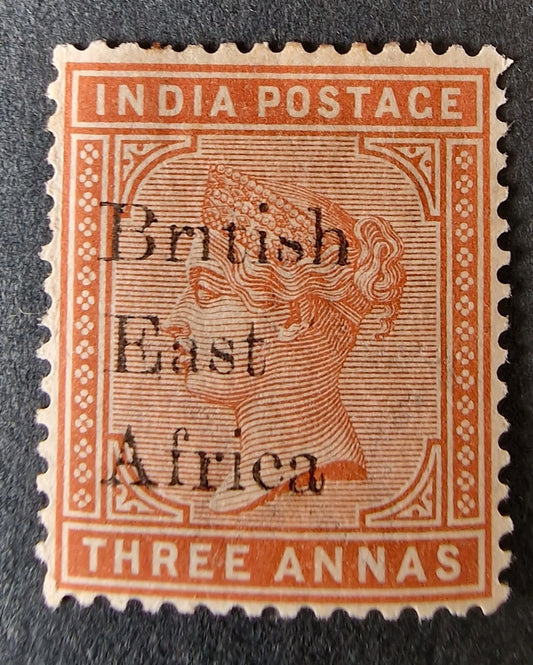 KUT British East Africa 1895-96 SG54a 3a 'Br1tish' for 'British' Mint Cat £800