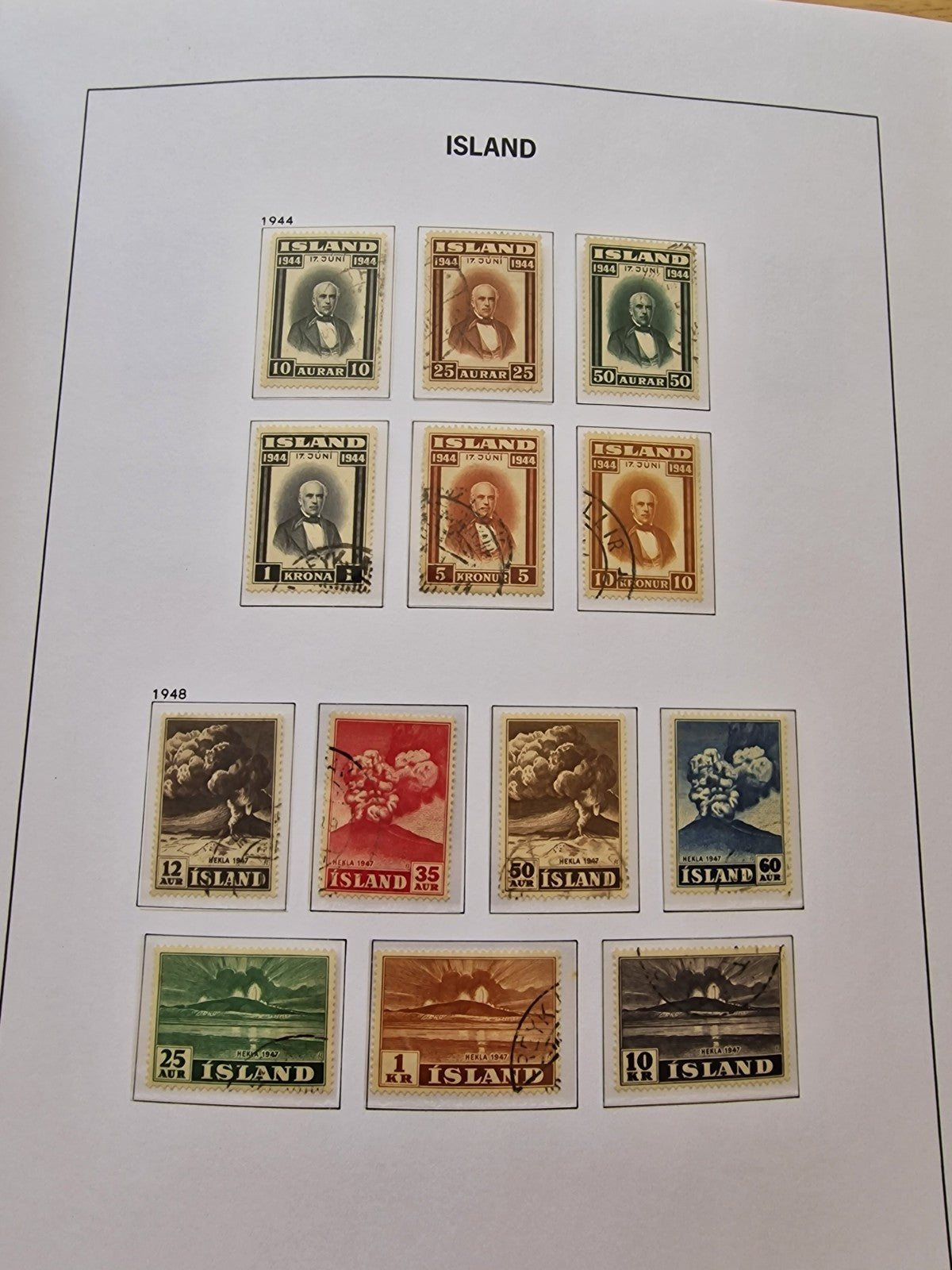 Valuable Iceland Superb Used Collection to 1989 in Davo Album