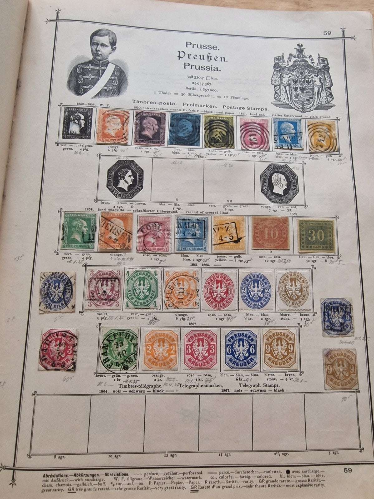 Valuable Stamp Collection in Ornate Old Schwaneberger Album Huge Cat Value