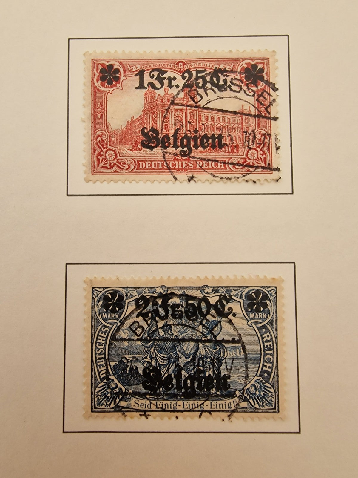 Germany Belgian Occupation 1914 Set Used Cat £90