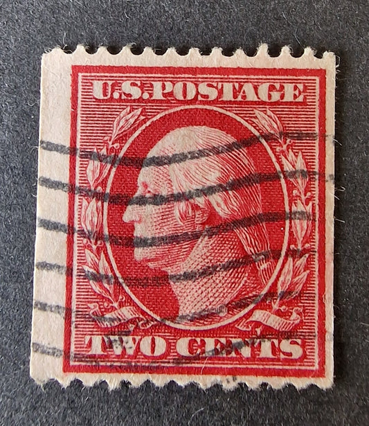 USA 1909 SG356 SC# 349 2c Carmine P12 x Imperf Coil Used