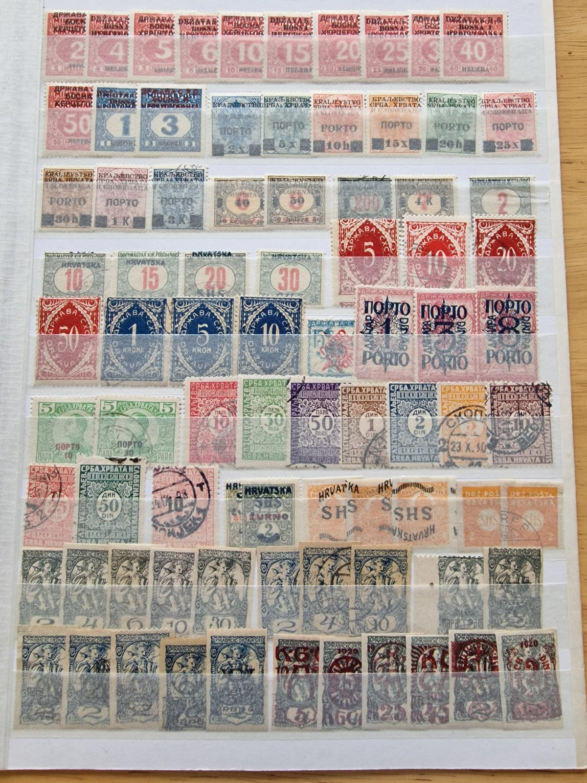 Yugoslavia Early Stamp Selection on Stock Page