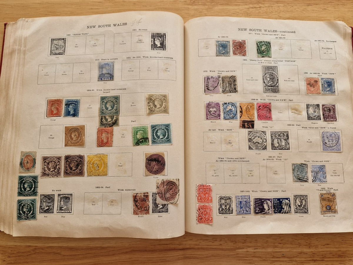 Valuable British Commonwealth Stamp Collection in New Ideal Album Massive CV