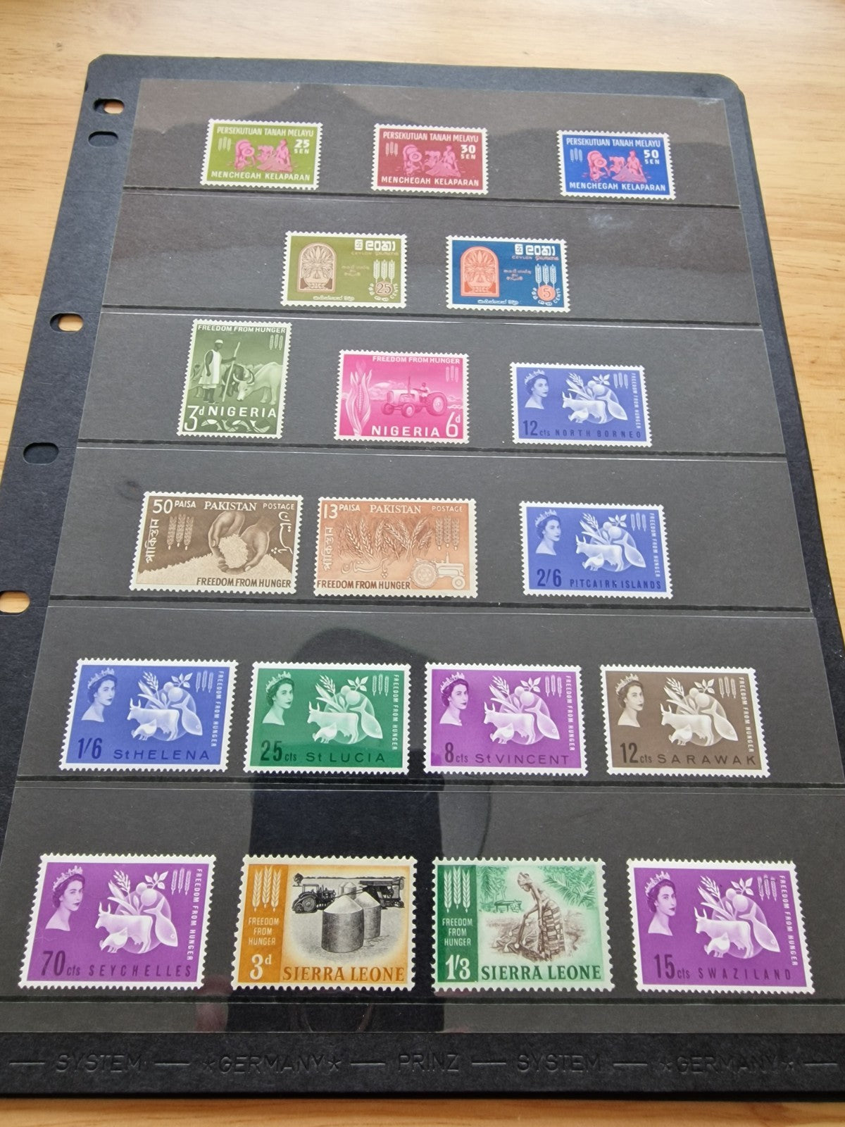 1963 Freedom from Hunger Omnibus Complete Set of 77 Stamps Fine MLH