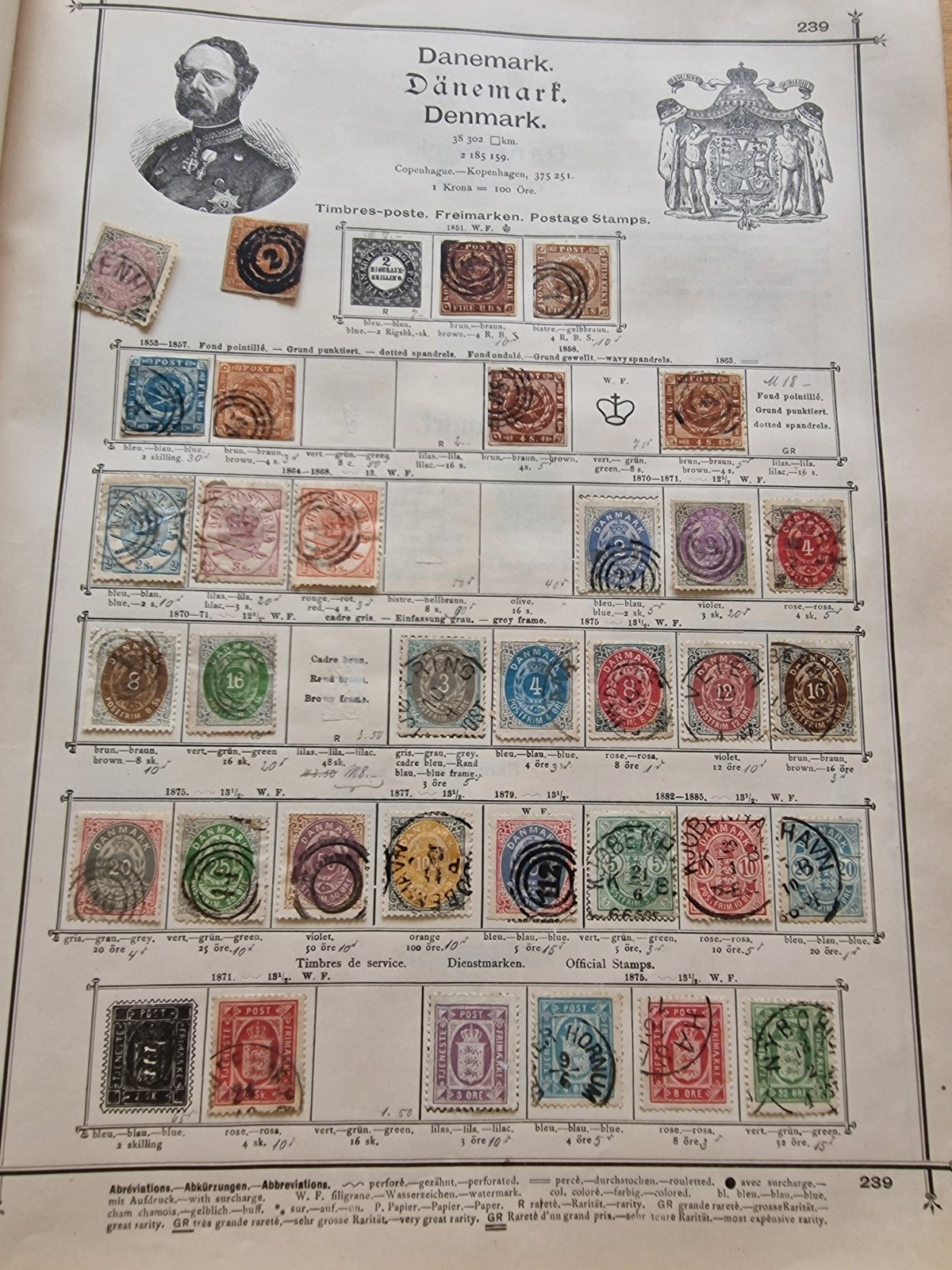 Valuable Stamp Collection in Ornate Old Schwaneberger Album Huge Cat Value