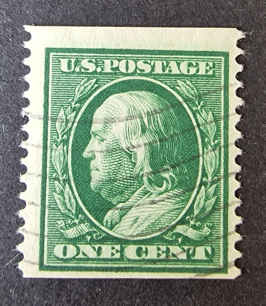 USA 1909 SG359 SC# 352 1c Green Imperf x P12 Coil Used