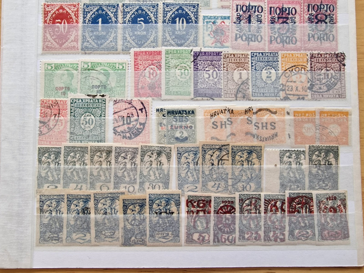 Yugoslavia Early Stamp Selection on Stock Page