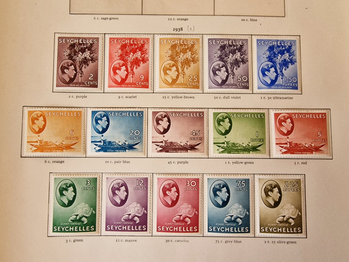 Seychelles KGVI 1938-49 Set (Chalk Papers) Mint Cat £1,087.75