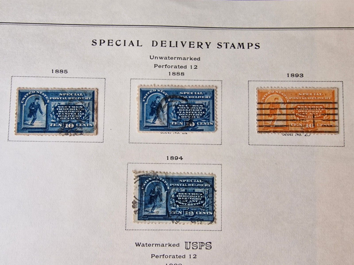 USA 'Special Delivery' Accumulation on 2 Pages Complete (Less 1 Stamp) Cat £530+