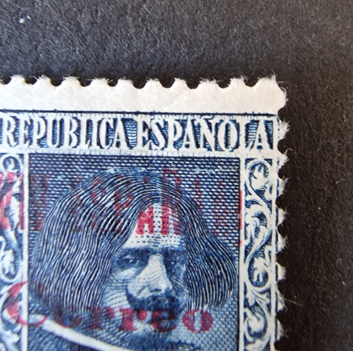 Spain Burgos 1936 Civil War Local Issue 50c 'VIV ESPANAA' Error Signed Brun