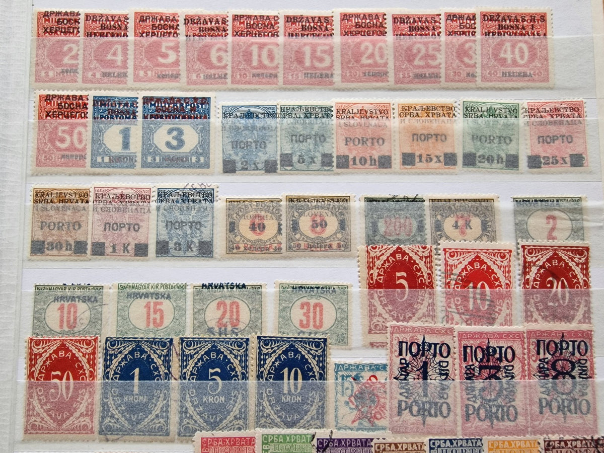 Yugoslavia Early Stamp Selection on Stock Page