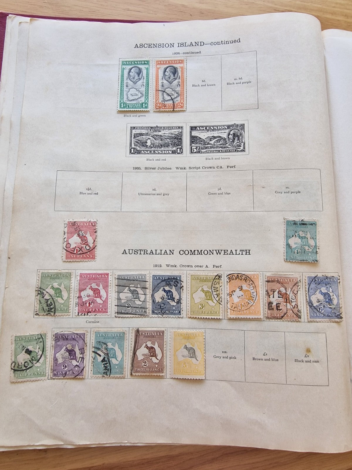 Commonwealth Stamp Collection in Well Filled New Ideal Album Huge Cat Value