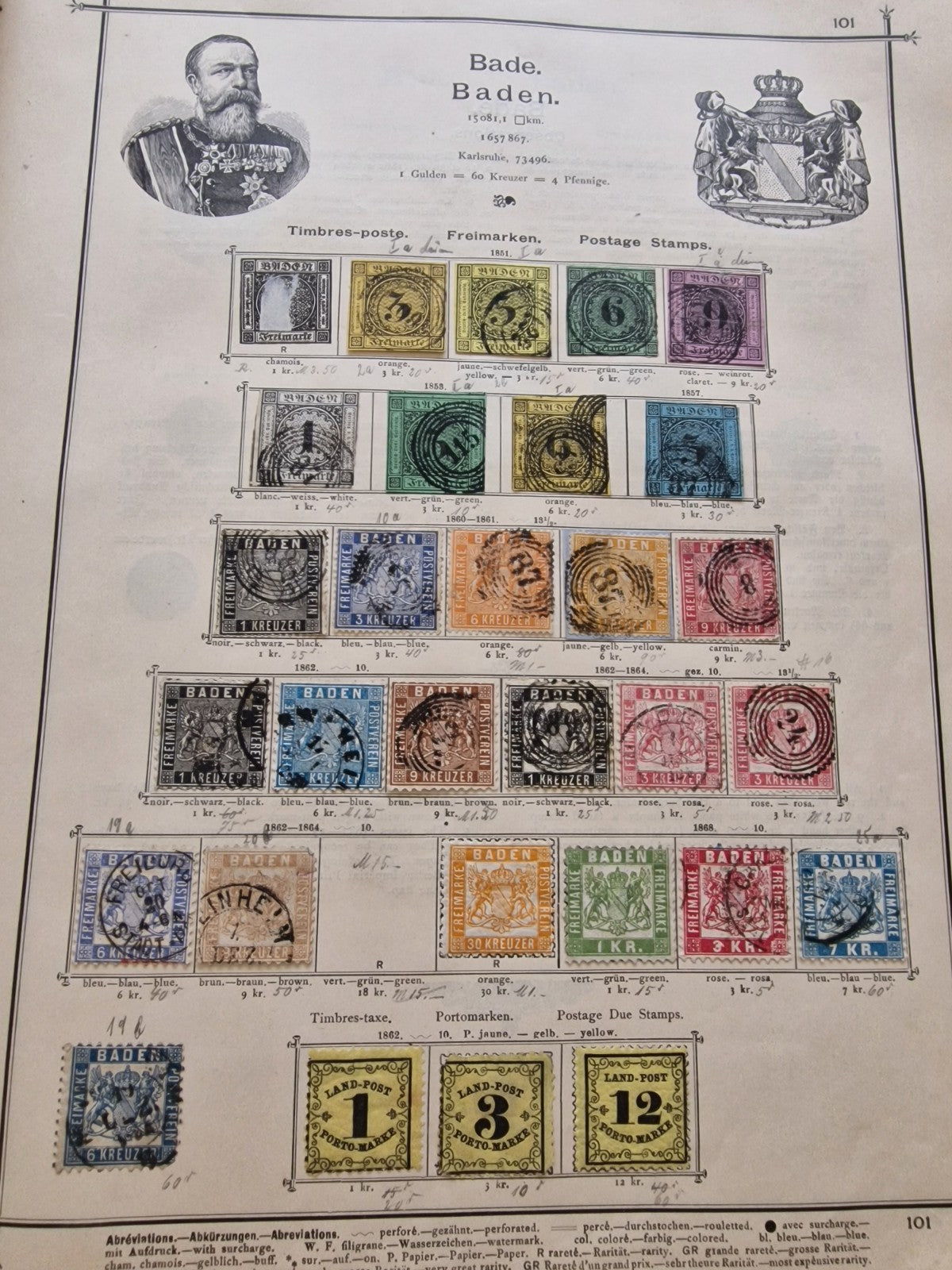 Valuable Stamp Collection in Ornate Old Schwaneberger Album Huge Cat Value